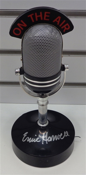 Ernie Harwell Autographed Microphone AM/FM Radio