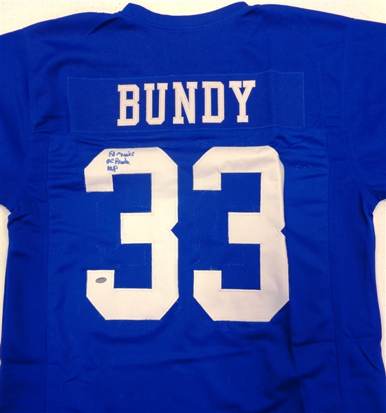 Lot Detail - Ed O'Neill Signed Al Bundy #33 Polk High Blue Football ...