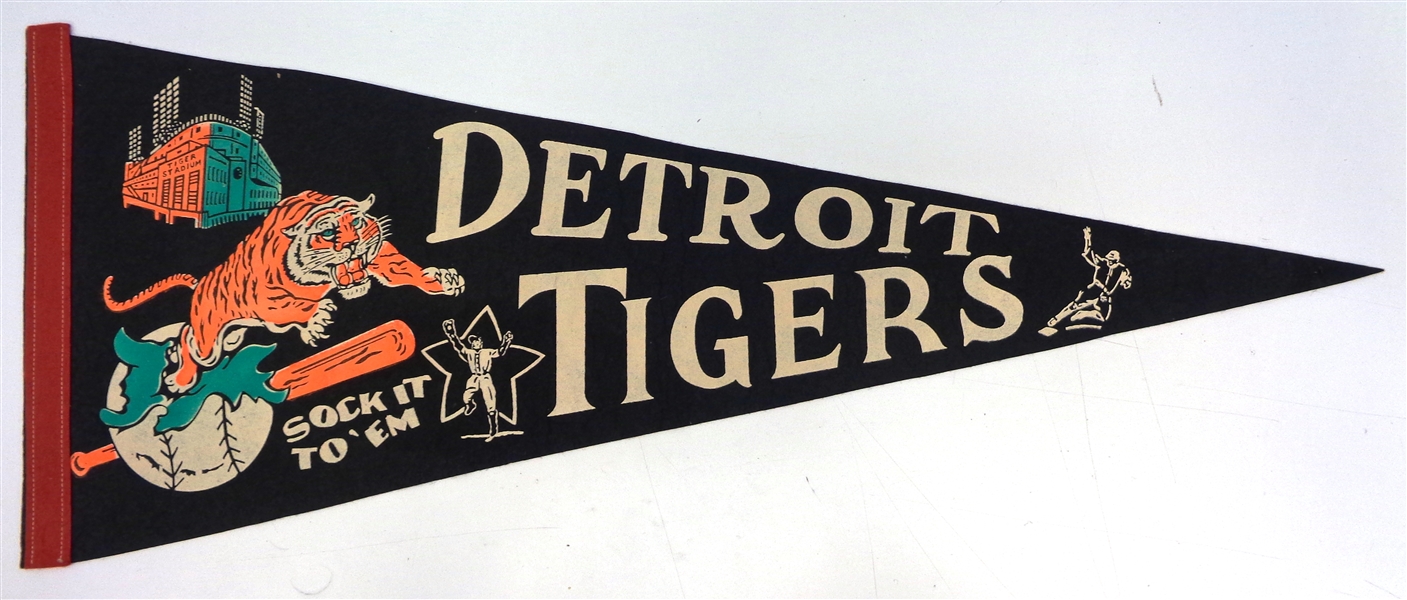 Lot Detail - 1969 Sock it to 'em Detroit Tigers Pennant