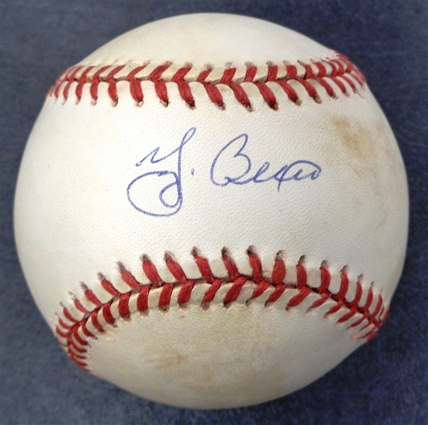 Yogi Berra Autographed Baseball