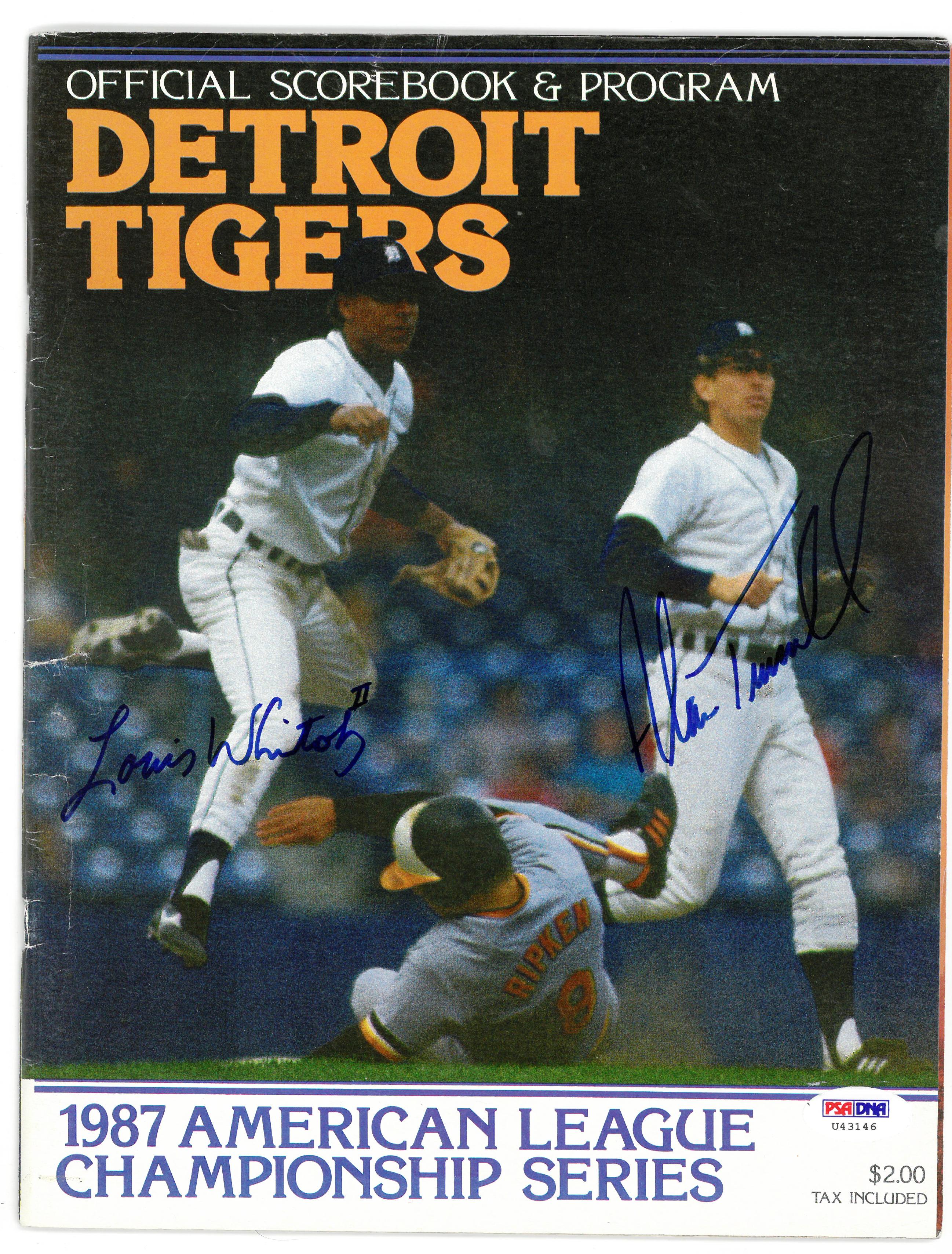 Alan Trammell Autographed Magazine