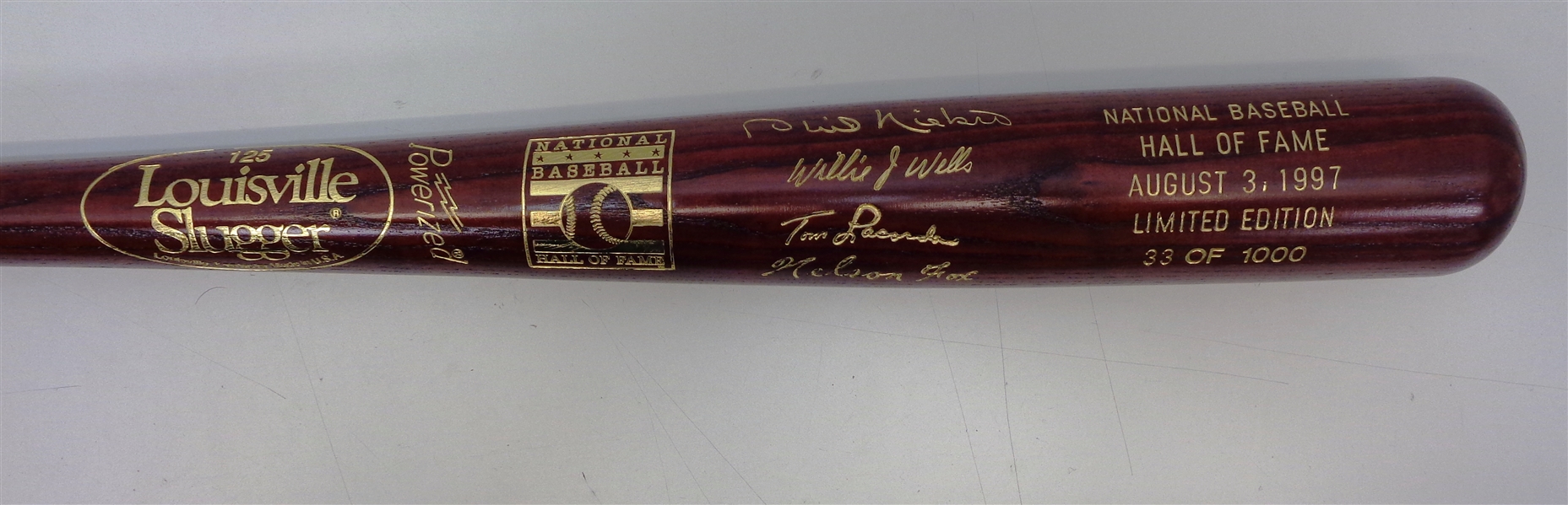 1997 Baseball Hall of Fame Induction Bat