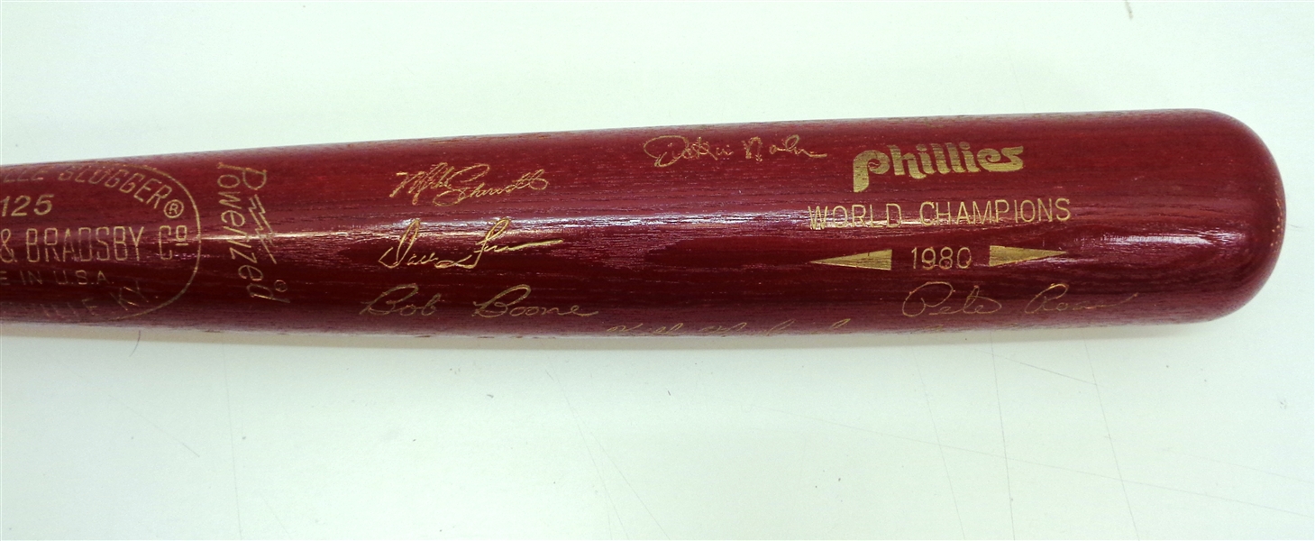 1980 Phillies World Series Commemorative Bat