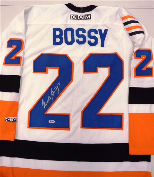 Mike Bossy Autographed Islanders Jersey