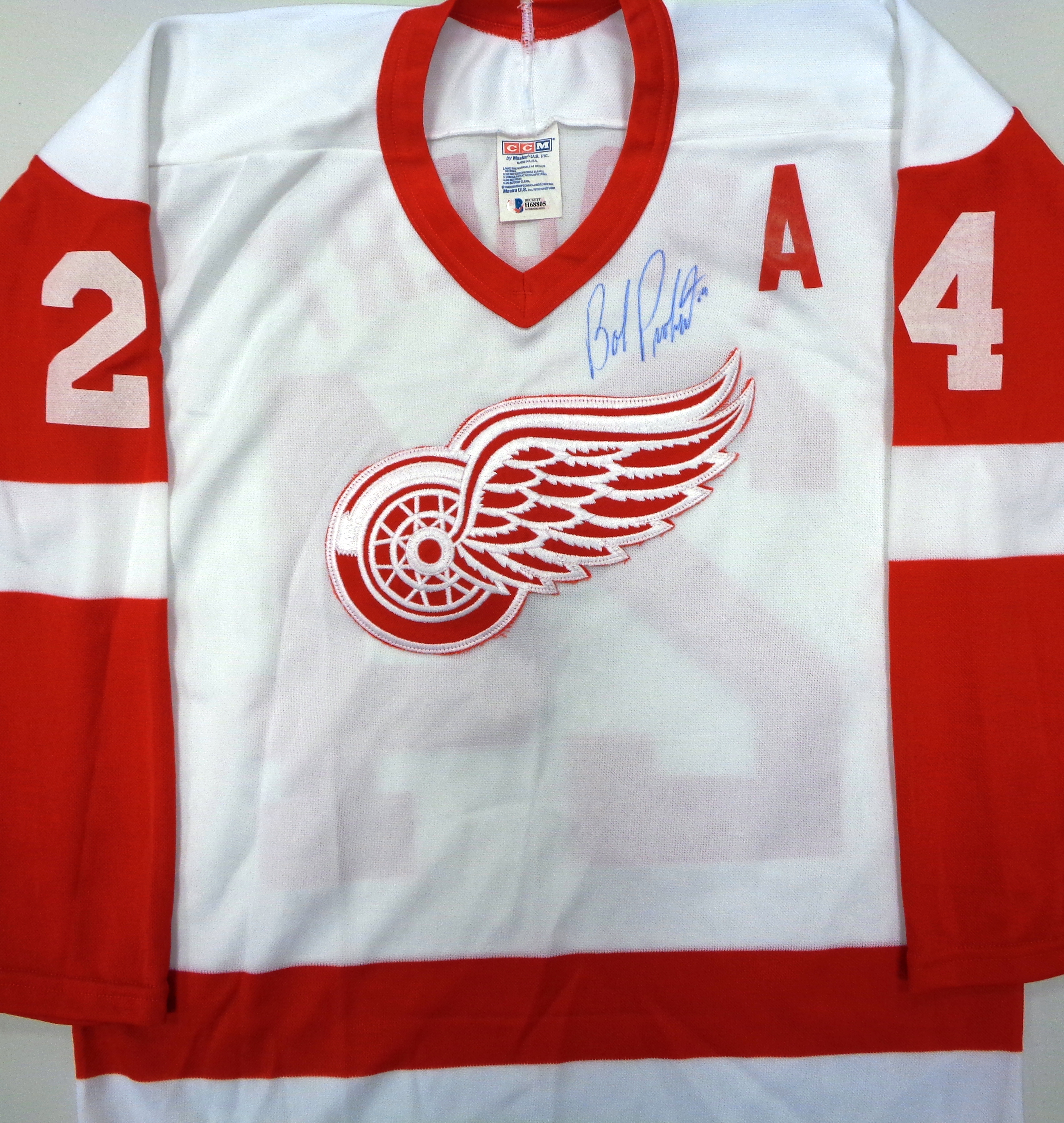 Bob Probert Detroit Red Wings Signed Autographed 8x10 Color Photo JSA - All  Sports Custom Framing