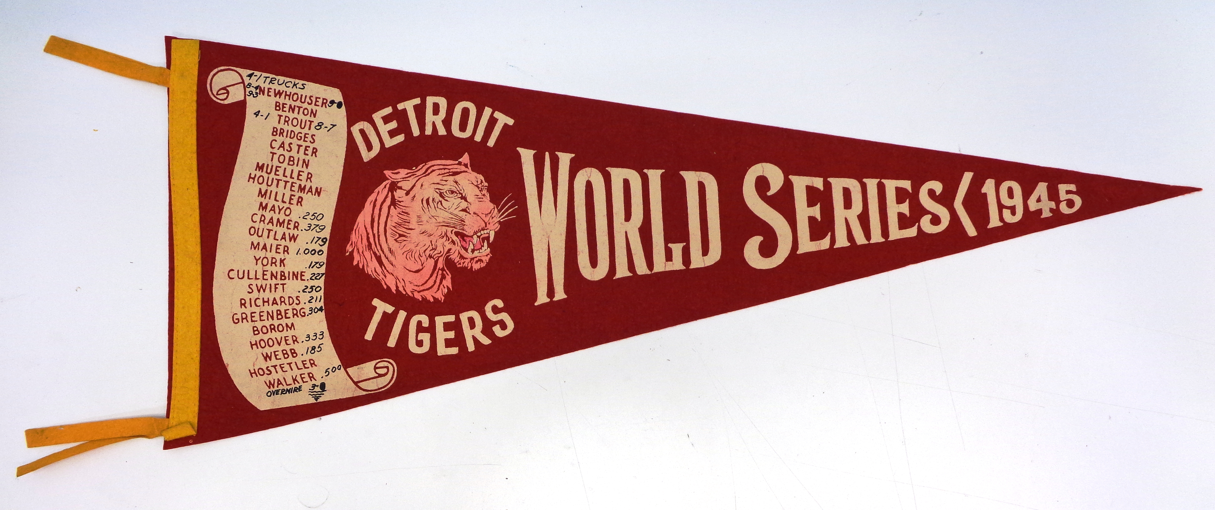 Lot Detail - Detroit Tigers 1945 World Series Pennant