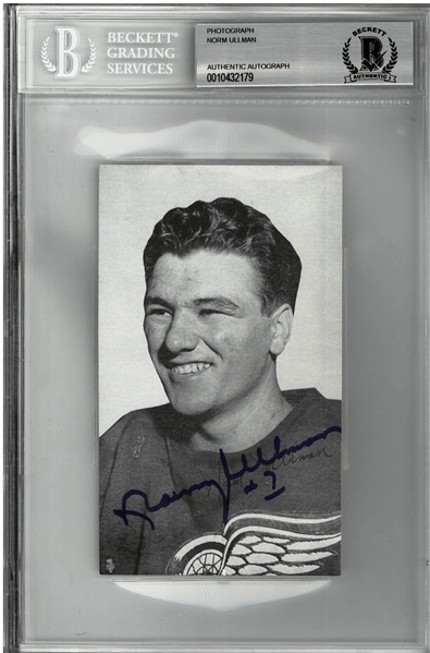 Norm Ullman Autographed Postcard