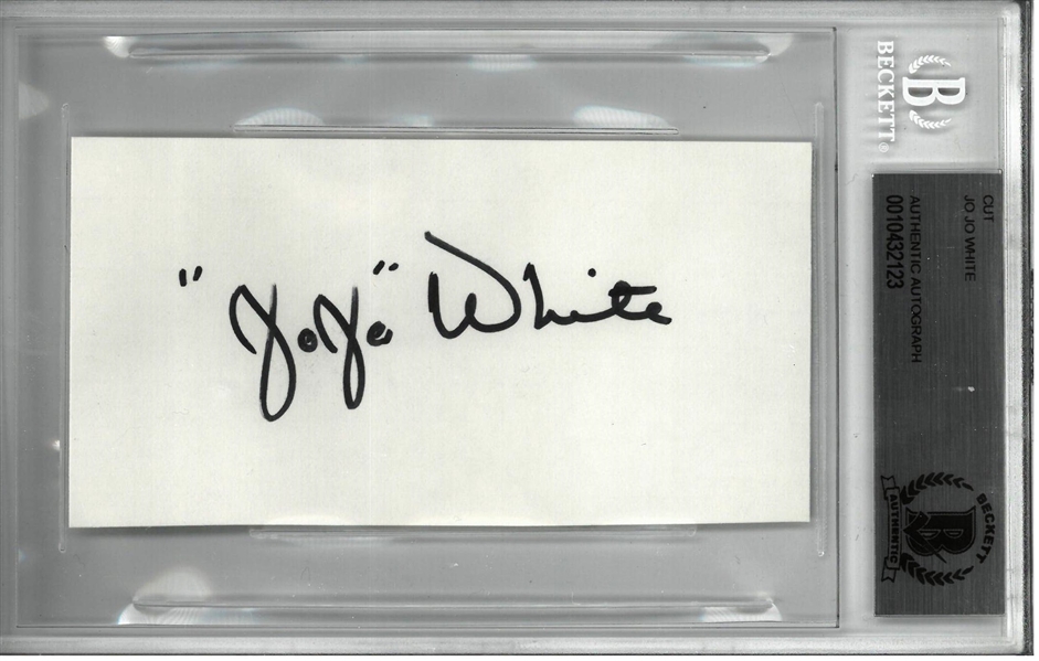 Jo-Jo White (MLB 1932-1944) Autographed 3x5 Index Card