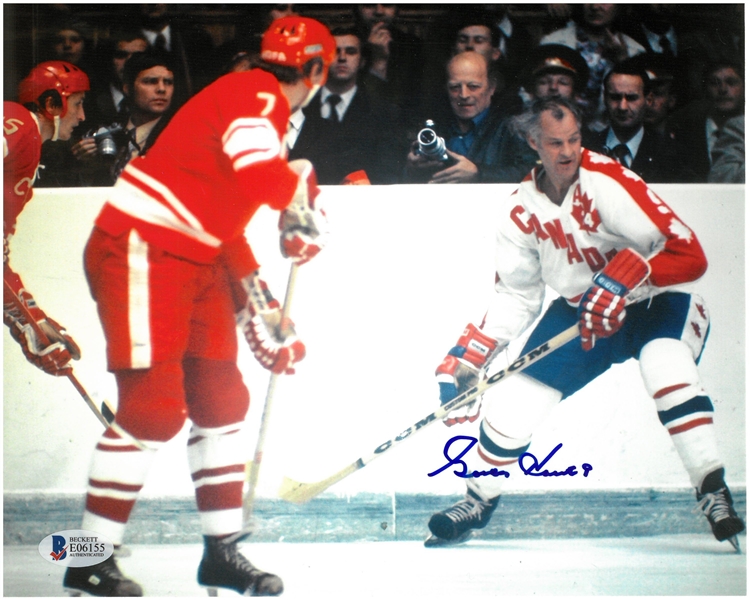 Gordie Howe Autographed 8x10 Team Canada Photo