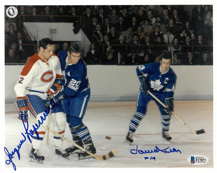 Jacques Laperriere & Dave Keon Autographed 8x10 Photo