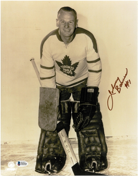 Johnny Bower Autographed 11x14 Photo