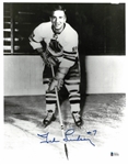 Ted Lindsay Autographed 11x14 Black Hawks Photo