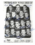 1953/54 Red Wings Autographed by 14 11x14 Photo