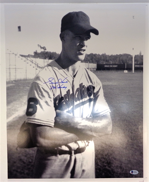 Gordie Howe Autographed 16x20 Photo - Baseball