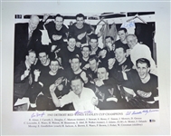 1943 Red Wings 16x20 Signed by 5