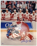 Chris Osgood Autographed 16x20 Fight Photo