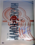 Nick Lidstrom Autographed 14x20 Center Ice Photo