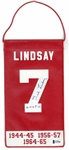 Ted Lindsay Autographed Mini Retirement Banner