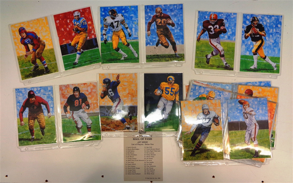 Goal Line Art Cards Football Hall of Fame Series 1