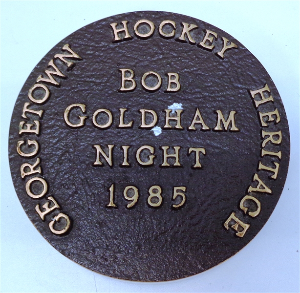 Bob Goldham Night Commemorative Puck/Coaster