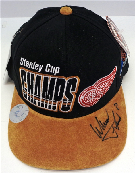 Slava Fetisov Autographed 1997 Stanley Cup Champs Hat