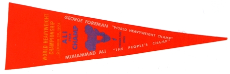 Muhammad Ali vs George Foreman Zaire Africa Pennant