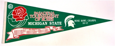 1988 MSU Rose Bowl Champions Pennant