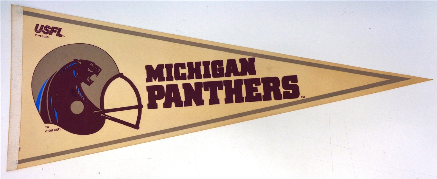 1983 Michigan Panthers USFL Pennant