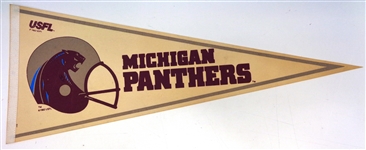 1983 Michigan Panthers USFL Pennant