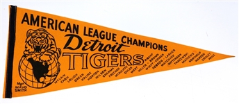 1969 Detroit Tigers Team Scroll Pennant