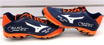 James McCann Game Used & Signed Cleats from 2017