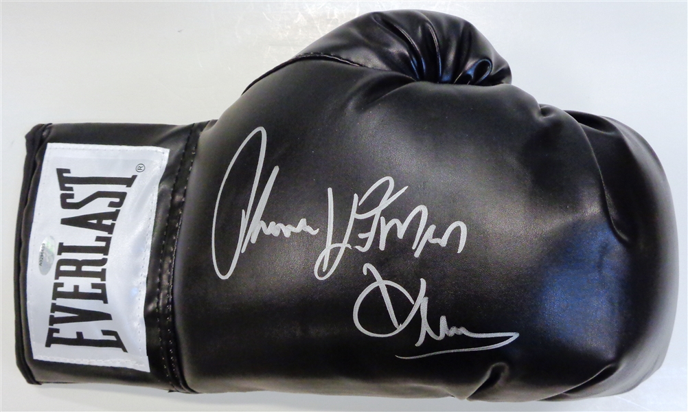 Tommy "Hitman" Hearns Signed Boxing Glove