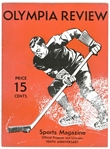 1937/38 Red Wings vs NY Americans Program