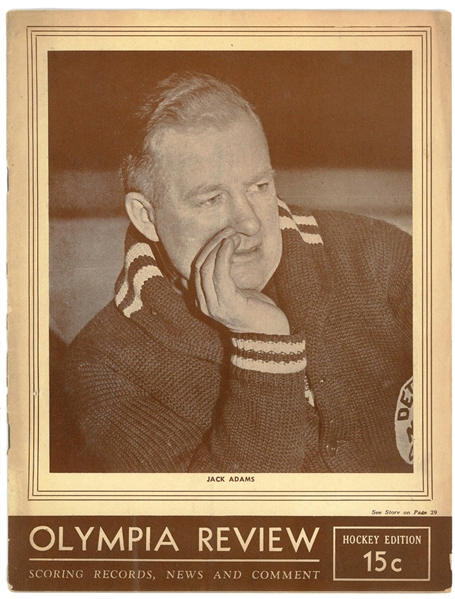 1945/46 Red Wings vs Bruins Program