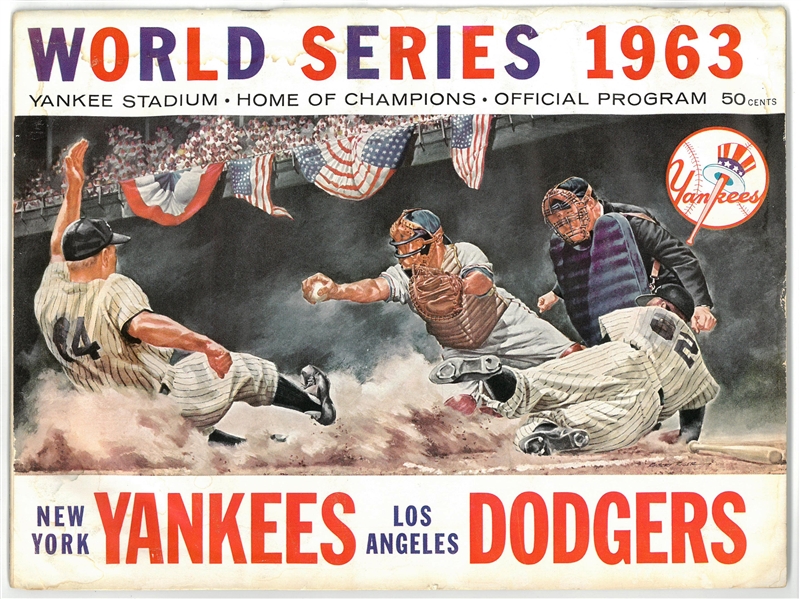 1963 World Series Program - Yankees vs Dodgers
