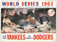 1963 World Series Program - Yankees vs Dodgers