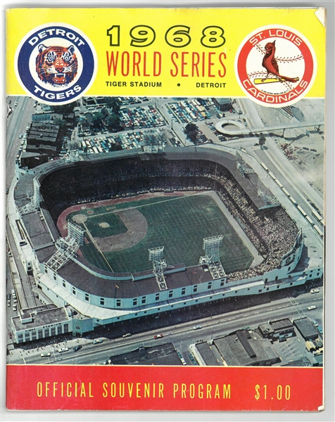 1968 World Series Program - Tigers vs Cardinals