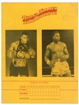 1988 Mike Tyson vs Larry Holmes Program