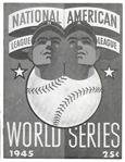 1945 World Series Scorecard - Tigers vs Cubs