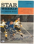 Eddie Shack & Doug Mohns Autographed Magazine