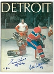 Gordie Howe & Ralph Backstrom Autographed Magazine