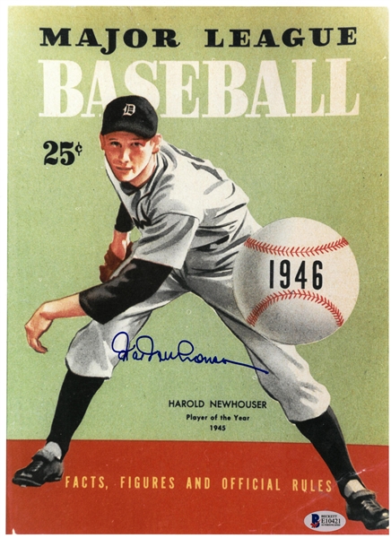 1946 Whos Who in Baseball Signed by Hal Newhouser