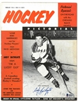 Andy Bathgate Autographed 1956 Hockey Pictorial