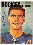 Andy Bathgate Autographed 1959 Hockey Blueline