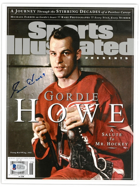 Gordie Howe Autographed 2013 Sports Illustrated