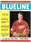 Gordie Howe Autographed 1956 Hockey Blueline