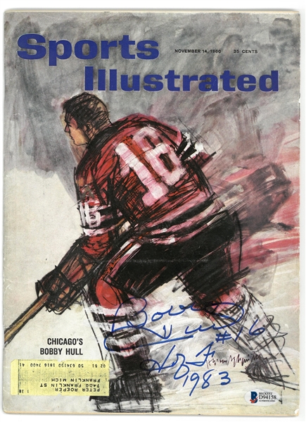 Bobby Hull Autographed 1960 Sports Illustrated