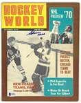 Glenn Hall Autographed 1970 Hockey World