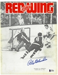 Alex Delvecchio Autographed 1972 Program