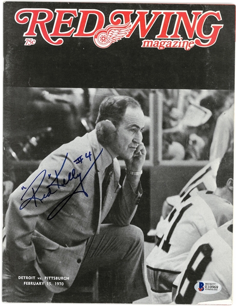 Red Kelly Autographed 1970 Program